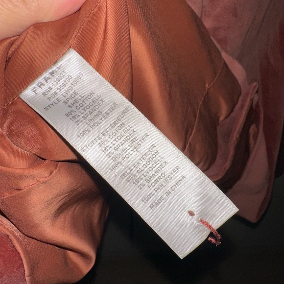 Frame Denim Women's Terracotta Velvet Blazer size 6 - Picture 7 of 7